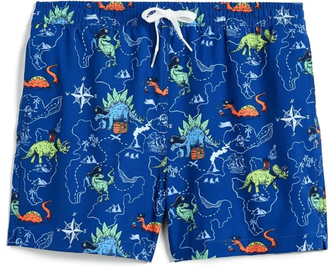 The Rex Marks The Spots Lined Swim Trunk (Big Kid)