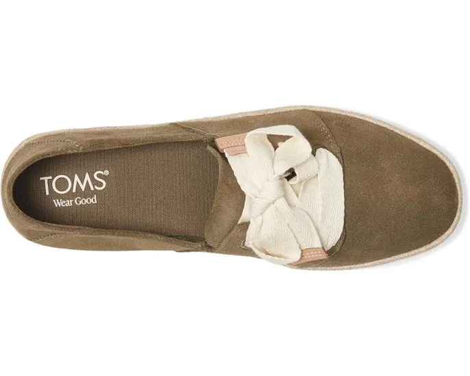 TOMS Carolina Lace Up лоферы из замши со стелькой CloudBound и шнуровкой