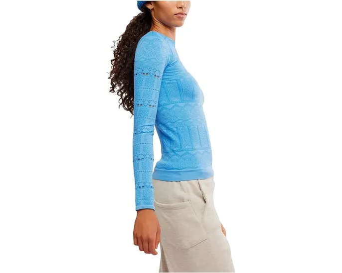 High Road Long Sleeve Layer от FP Movement приталенный слой с длинным рукавом и деталями в виде ажура