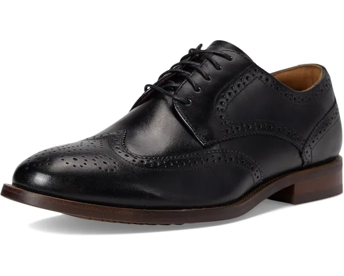 Оксфорды Florsheim Rucci Wing Tip с круглым носком и декоративным перфорированным узором