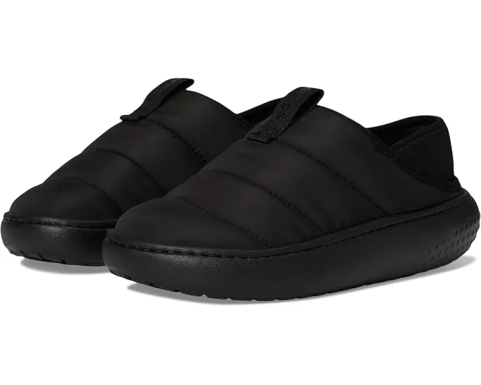 Crocs Classic Puff Moc детские утепленные клоги с искусственным мехом