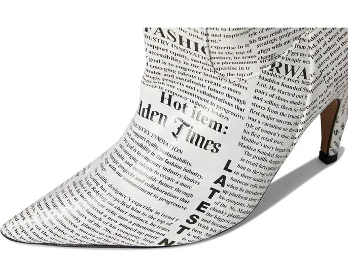 Ботинки Steve Madden Baddie выше колена на шпильке с острым носком и пряжками