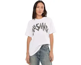 Футболка AllSaints Zinc Bf с камнями стразами и свободным кроем