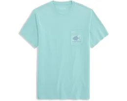 Футболка Vineyard Vines с коротким рукавом и принтом кита Tarpon в технике дрифт-дай