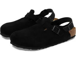 Клоги Birkenstock Tokio из замши с задним ремешком на пряжке