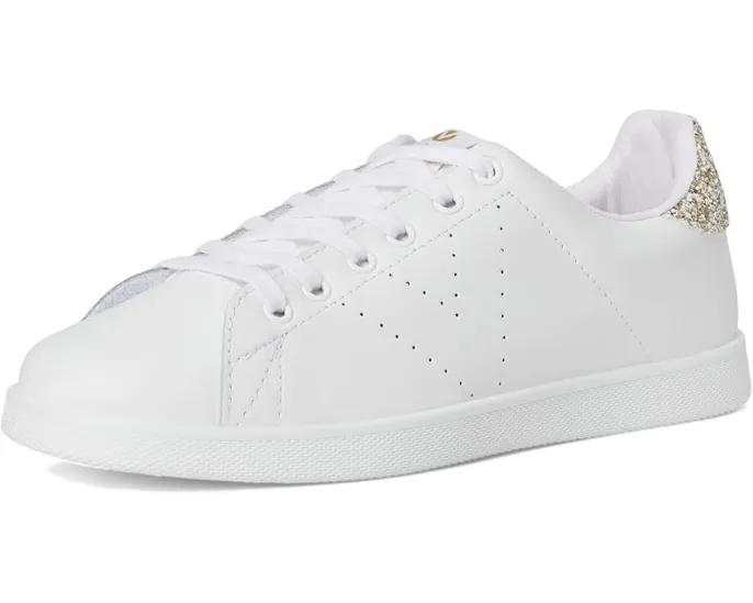 Кроссовки Tenis Leather & Glitter victoria с кожаным верхом и блестками