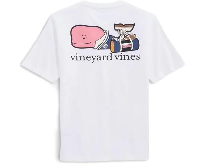 Футболка с принтом и карманом Vineyard Vines для детей