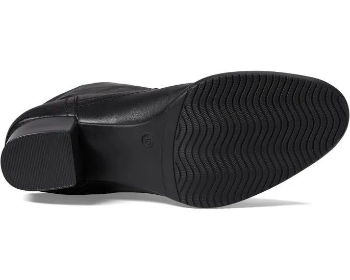 Ботильоны Nazca на удобном каблуке с кнопкой и молнией из кожи