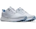 Гольф туфли FootJoy FJ Perfoma в бело-голубом цвете