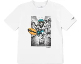 Футболка Hurley Kids Beach Monkey с коротким рукавом и пляжным принтом