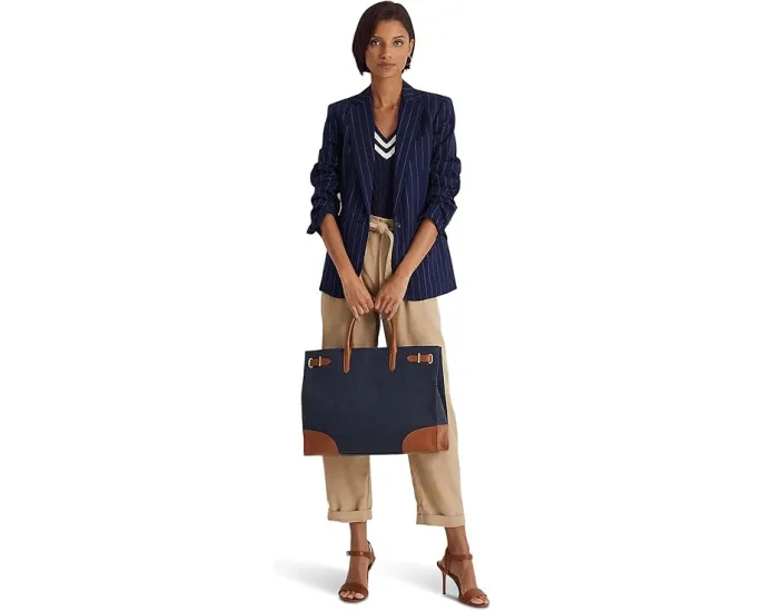 Сумка-тоут Lauren Ralph Lauren Print Canvas Large Devyn с цветочным принтом