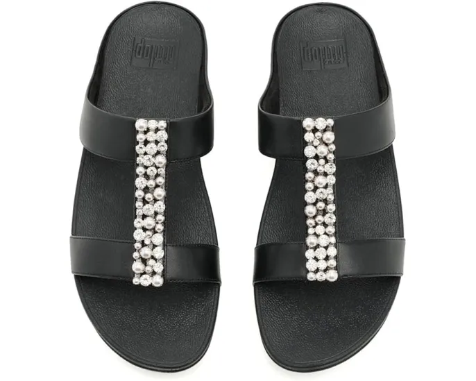 FitFlop Сланцы Fino с жемчугом и кристаллами