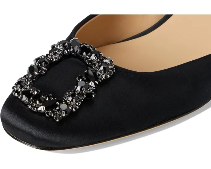 Босоножки Badgley Mischka Vivia на квадратном каблуке с ремешком на щиколотке и кристаллами