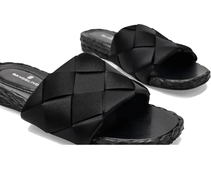 Сандалии Deedee на танкетке с плетеным верхом