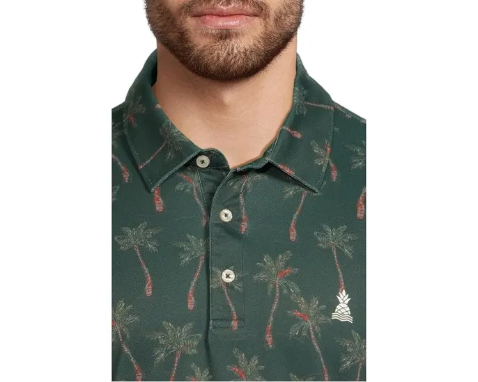 Поло Chubbies The Brushstroke Palm с коротким рукавом и принтом