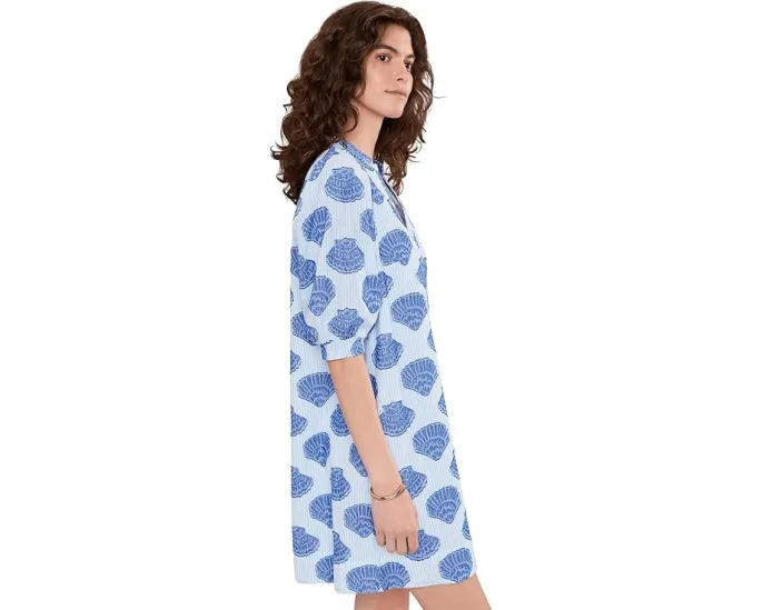 Платье Lilly Pulitzer Mialeigh с рукавом 3 4 длины и воротником