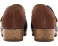 Dansko сабо Bonny Mary Jane из черной кожи с ремешком