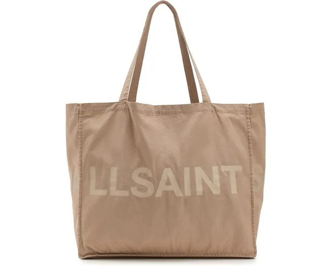 AllSaints Большая сумка тоут Large Biggy из органического хлопка