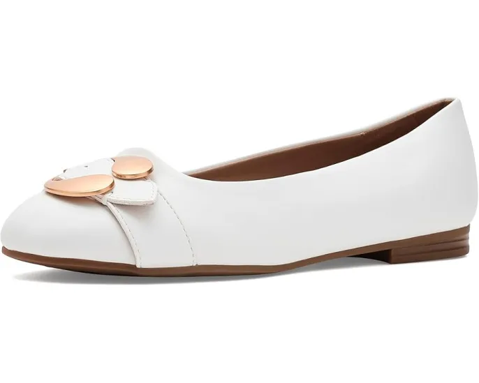 Балетки Aerosoles Paradise с круглым носком и пряжкой из матового золота