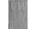 Organic Cotton Pucker Check Ankle Wide Pants