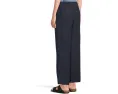 Полосковые брюки L.L.Bean Premium Linen Breezy с поясом на резинке и прямым кроем
