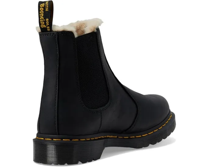Челси Dr. Martens Leonore с искусственным мехом и классической подошвой