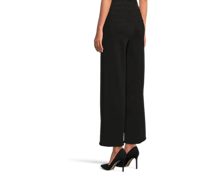 Джинсы PAIGE Anessa Petite с широкими штанинами и высокой посадкой