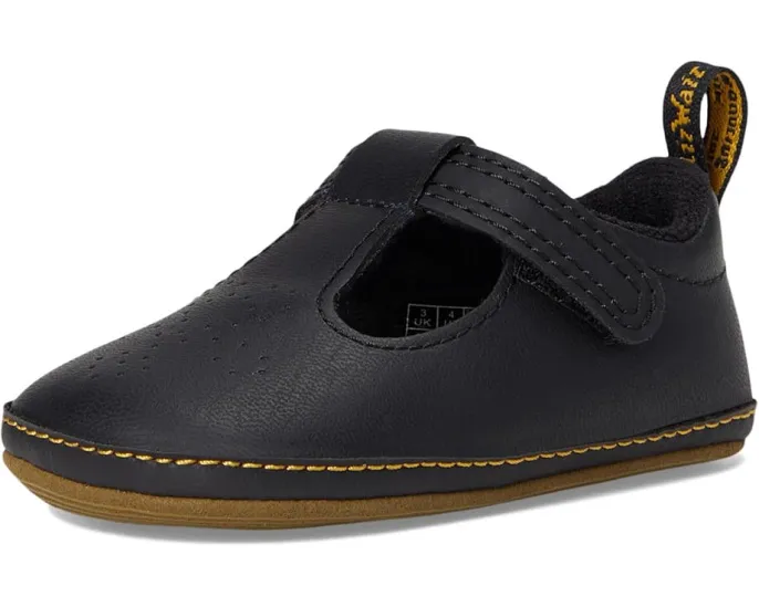 Детские туфли Mary Jane Dr. Martens Polley Crib с липучкой для первых шагов
