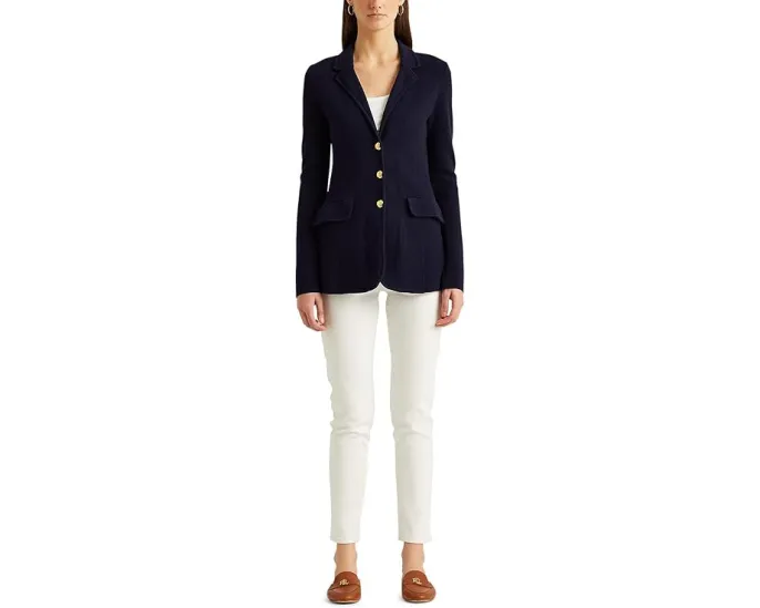 Lauren Ralph Lauren Knit Sweater Blazer блейзер из трикотажа с воротником пиджачного типа