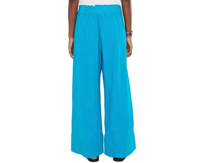 Free People брюки Day's End Cotton-Linen Pull-On бежевые