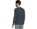Свитер Faherty Sunwashed Crewneck из органического хлопка с вафельной вязкой