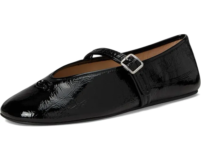 Туфли COACH Mary Jane с рельефным логотипом C из лаковой кожи