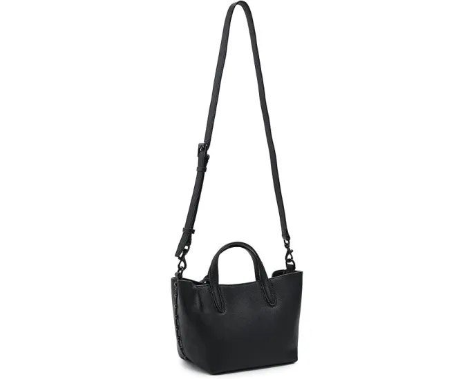 Сумка тоут Rebecca Minkoff Riley SM из соломки на цепочке