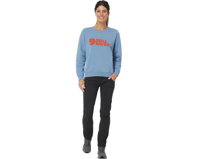Свитер Fjällräven Logo Sweater с принтом и рибаной отделкой