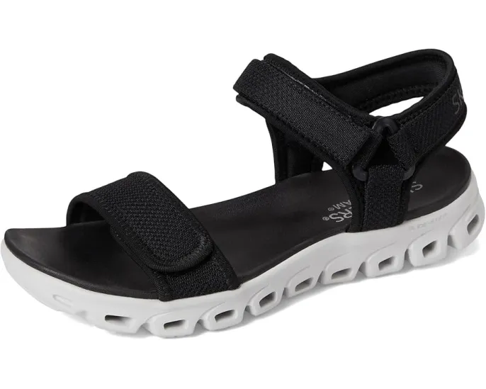 Сандалии Skechers Glide Step New Flow с геометрической подошвой и стелькой Yoga Foam