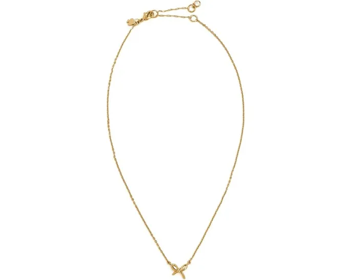 Мини-подвеска Girlie Pearlie Mini Bow Pendant от Kate Spade New York с бантиком