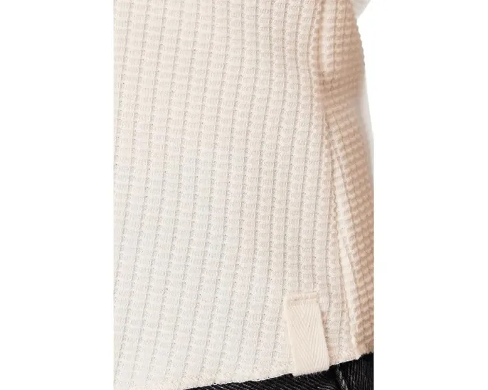 Майка Lilla P с подолом как у рубашки из текстурированной вафельной ткани