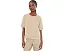 Garment Dyed Terry Crew Neck Short Sleeve Sweatshirt