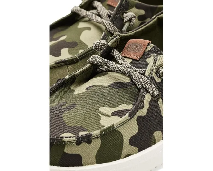 Hey Dude Кроссовки Wendy Essential Camo для детей с камуфляжным принтом
