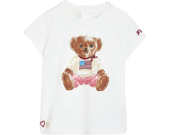 Футболка Polo Bear из хлопкового джерси Polo Ralph Lauren для младенцев