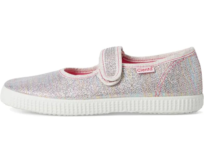 Детские туфли-слипоны Cienta Kids Shoes 56083 с металлическим блеском
