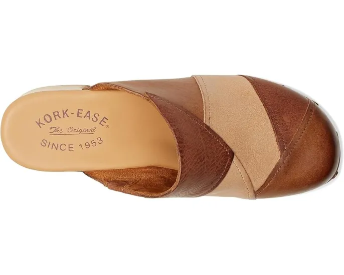 Сабо Kork-Ease Tay на каблуке в стиле пэчворк