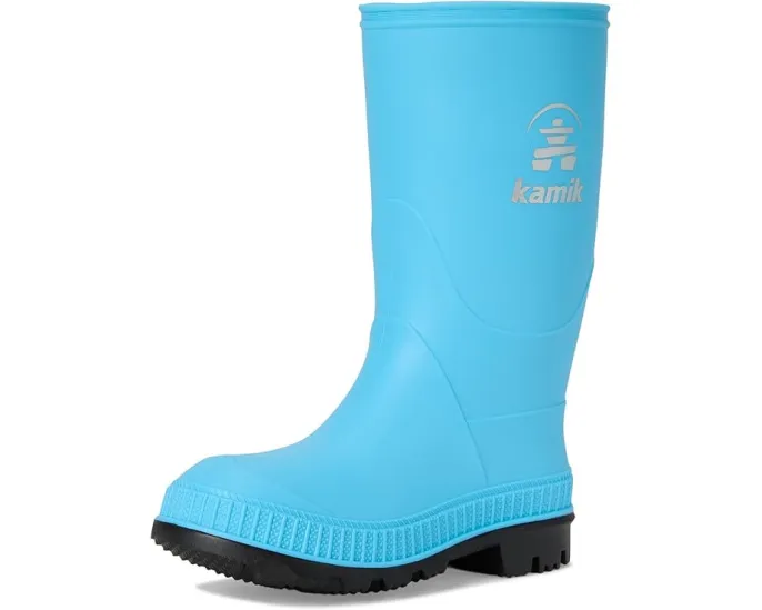 Резиновые сапоги Kamik Stomp для детей голубые с водоотталкивающим верхом
