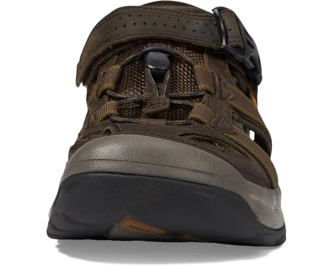 Кожаные сандалии Teva Omnium 2 с защитой от запаха и эластичной вставкой