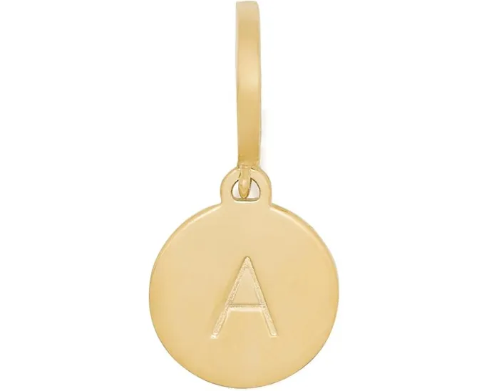 Подвеска Kate Spade New York Mini A с гравировкой из латуни