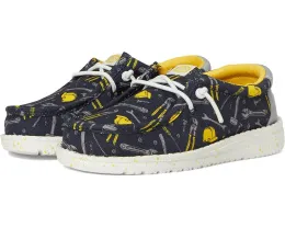 Кроссовки Wally Construction от Hey Dude Kids из текстиля с эластичными шнурками