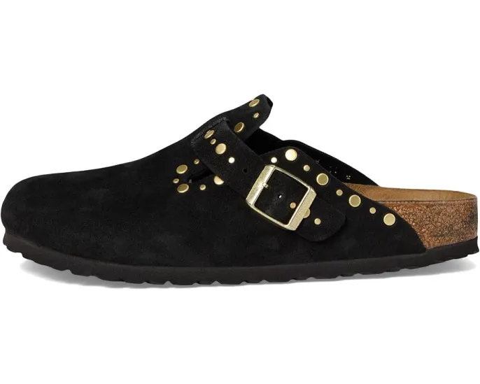 Биркенштоки Birkenstock Boston Rivets из мягкой замши