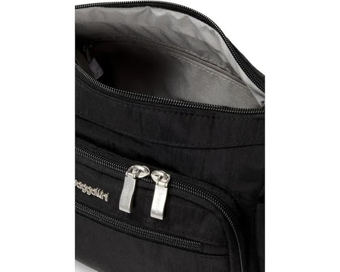 Baggallini Crosstown кроссбоди хобо с RFID защитой и карманом для бутылки