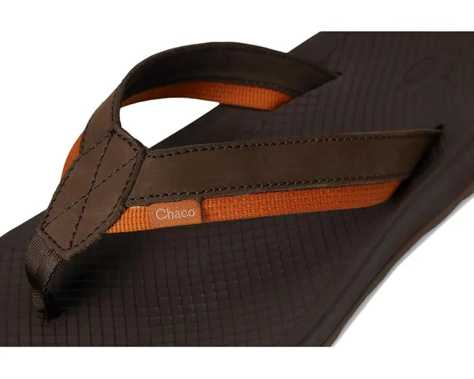 Сланцы Chaco Lowdown Leather Flip из натуральной кожи с анатомической стелькой