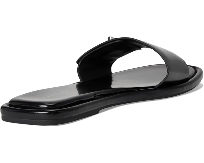 Сандалии Tory Burch T Lock Slide с широким ремешком и логотипом